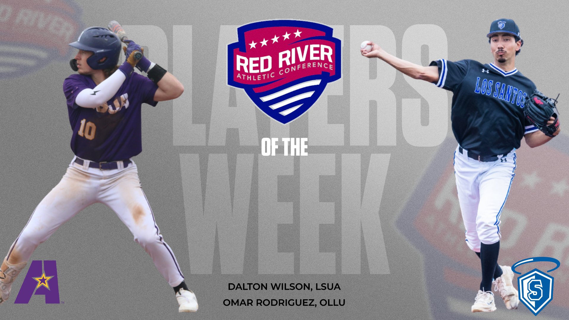 LSUA's Wilson named RRAC Baseball Player of the Week, and OLLU's Rodriguez is Pitcher of the Week