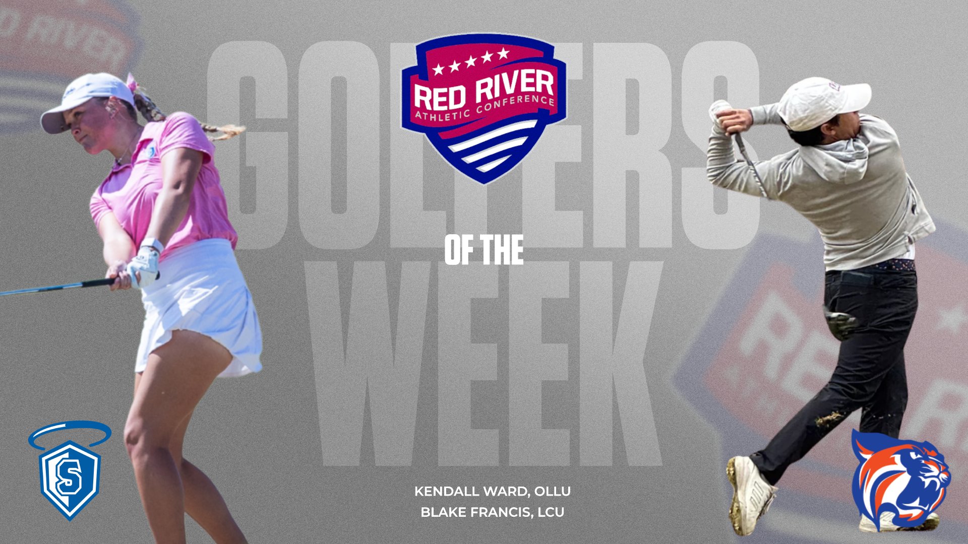 OLLU's Ward and LCU's Francis earn RRAC Golfer of the Week honors