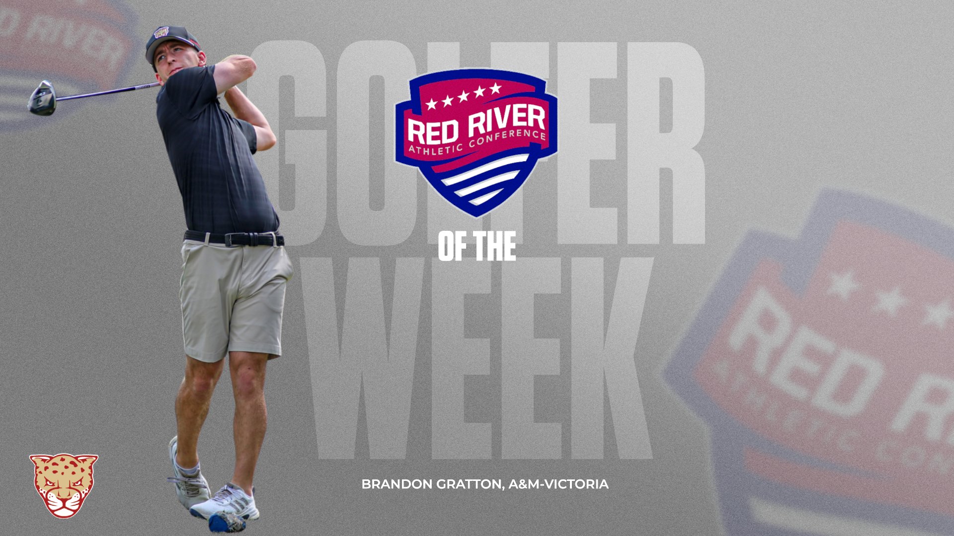 Victoria's Brandon Gratton Selected as RRAC Male Golfer of the Week