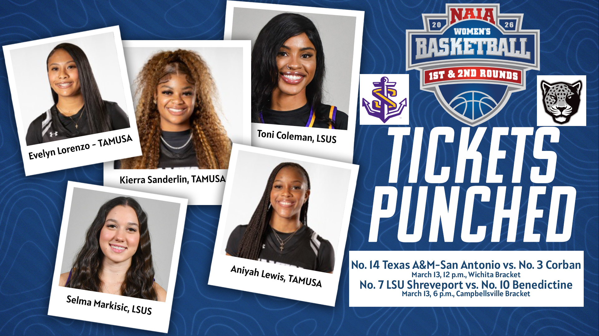 RRAC's LSUS and TAMUSA  headed to NAIA Women's Basketball National Tournament