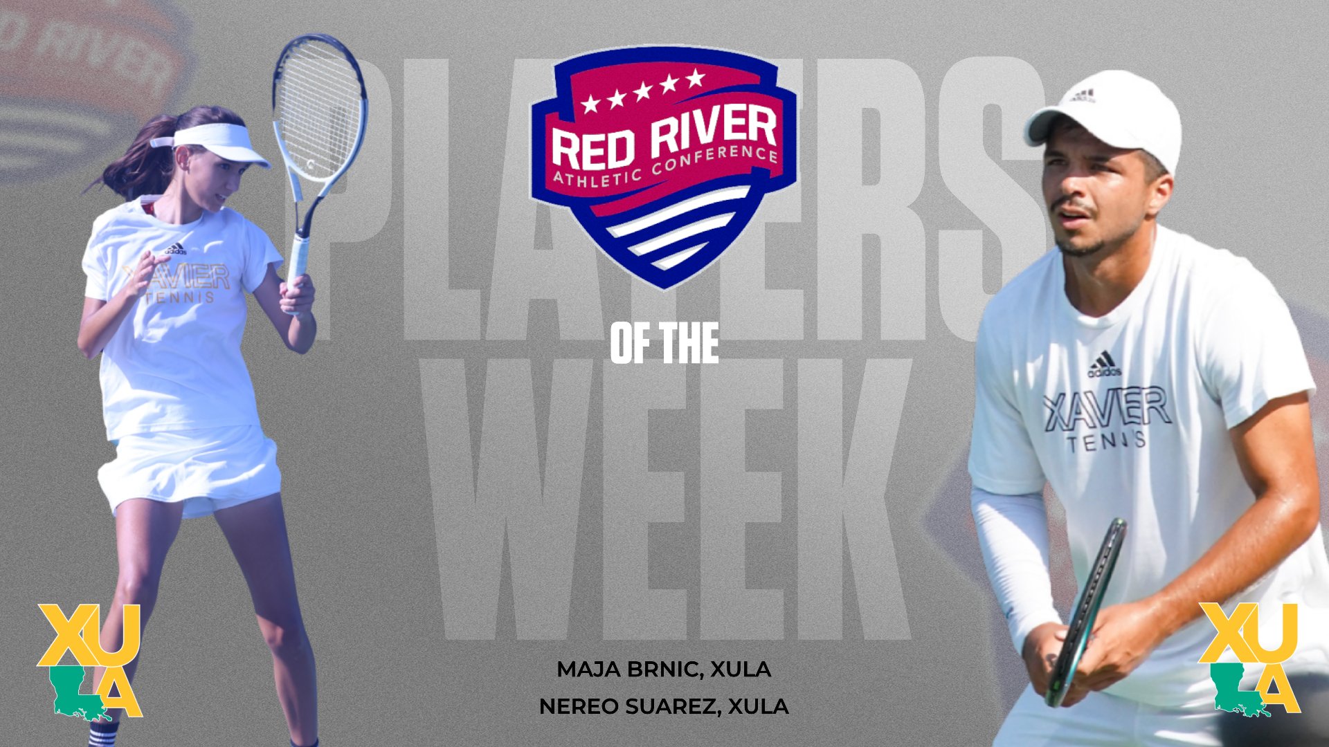 Xavier sweeps RRAC Tennis Player of the Week awards