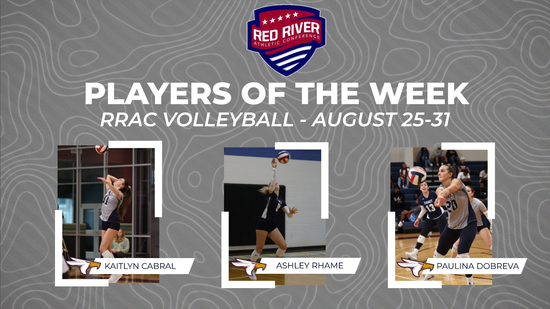 TAMUT trio sweeps RRAC volleyball weekly awards for Aug. 25-31